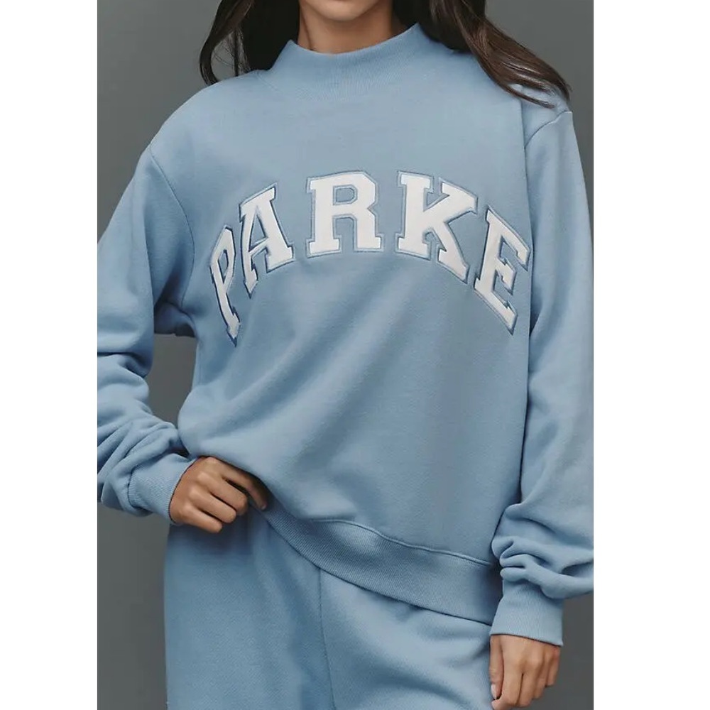 PARKE Varsity Mock-Neck Sweatshirt